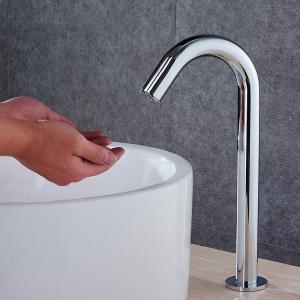 Quality Hotel 0.6MPA 10cm Distance Automatic Bathroom Sink Faucet wholesale