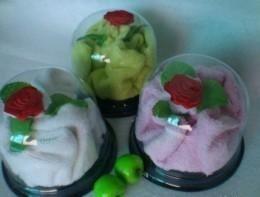 Quality Flower Shaped Cake Towel, 100% Cotton Material (YT-1909) wholesale