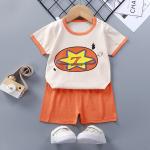 New Summer Shorts Short Sleeve Children's Outfit Sets Cartoon Printing Toddler
