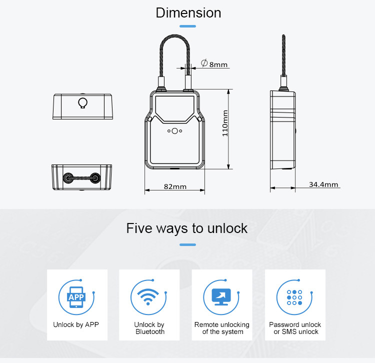 FCC Smart Bluetooth Padlock