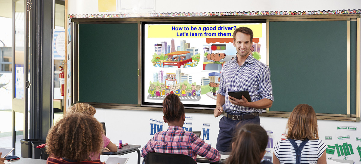 1920 X 1080 Interactive Digital Whiteboard All In One 65 75 86'' ​School Teaching