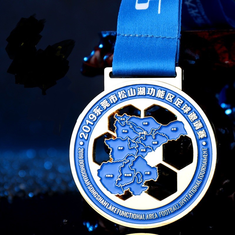 Wholesale Custom Medal Logo Medallion Soft Enamel Gold Silver Marathon Running Custom Metal Sport Medal