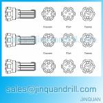 105mm, 115mm, 127mm, 149mm, 152mm, 165mm, 178mm, 203mm, 254mm DTH Bits - DTH