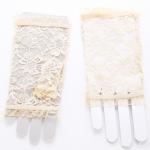 Adults Sexy Hollow Fingerless Lace Gloves , Mesh Short Fingerless Gloves