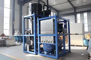 Quality Stainless Steel Industrial Ice Machines 380V 50Hz With 500 Kg Ice Bin Capacity wholesale