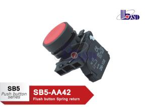 China Flat  Red  Push Button Switch SB5 Series / 660V Push To Break Switch on sale