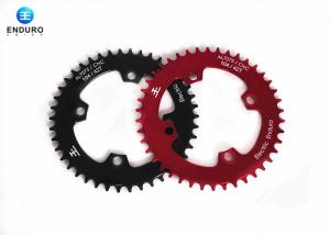 Quality 42 Tooth Mountain Bike Chainring With Black / Red Aluminum Alloy wholesale