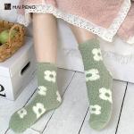 Flower Style Warm Home Socks Thick Winter Warm Fuzzy Womens Socks