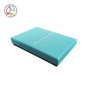 Quality Lake Blue Jewelry Paper Gift Box , Necklace Gift Box Eco - Friendly wholesale