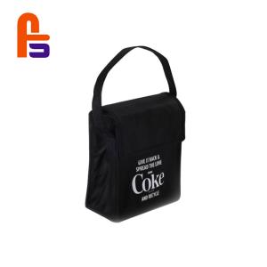 Quality Black Color Cooler Bags Lunch Temperature Resistance Fabric Shopping Bag wholesale