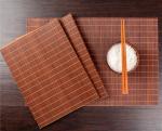Eco Friendly 45x30cm 5mm Thick Woven Bamboo Placemats