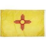 Nm Flag State Of New Mexico Flag 3x5 Ft Outdoor Strong Canvas Heading And Brass