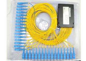 Quality ABS Cassette Type Fiber Optic Splitter 1x32 Capacity 1260 - 1650nm Wavelength wholesale