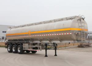 Quality 3 Axles 46000L Aluminum Tanker Trailer , Fuel Transfer Trailer ADR Standard wholesale