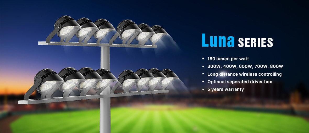 IP65 LED Sports Field Lights Anti Corrosive Die Cast Heatsink Design For Baseball Field