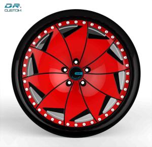 Quality 22 Inch Deep Dish Forged Wheels Rims For Cars Gloss Black wholesale