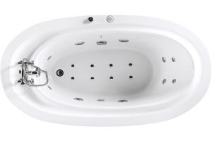 Quality Whirlpool Acrylic Massage Bathtub M1678-D 1800×950×680mm Pure Sanitary Grade wholesale