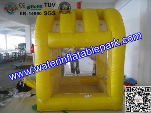 Quality Yellow Inflatable Cash Cube For Play Center / Advertising Inflatable Cash Game wholesale