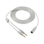 CE Ventilator Accessories Reusable Euro Us Electrosurgica Silicone Bipolar Cable