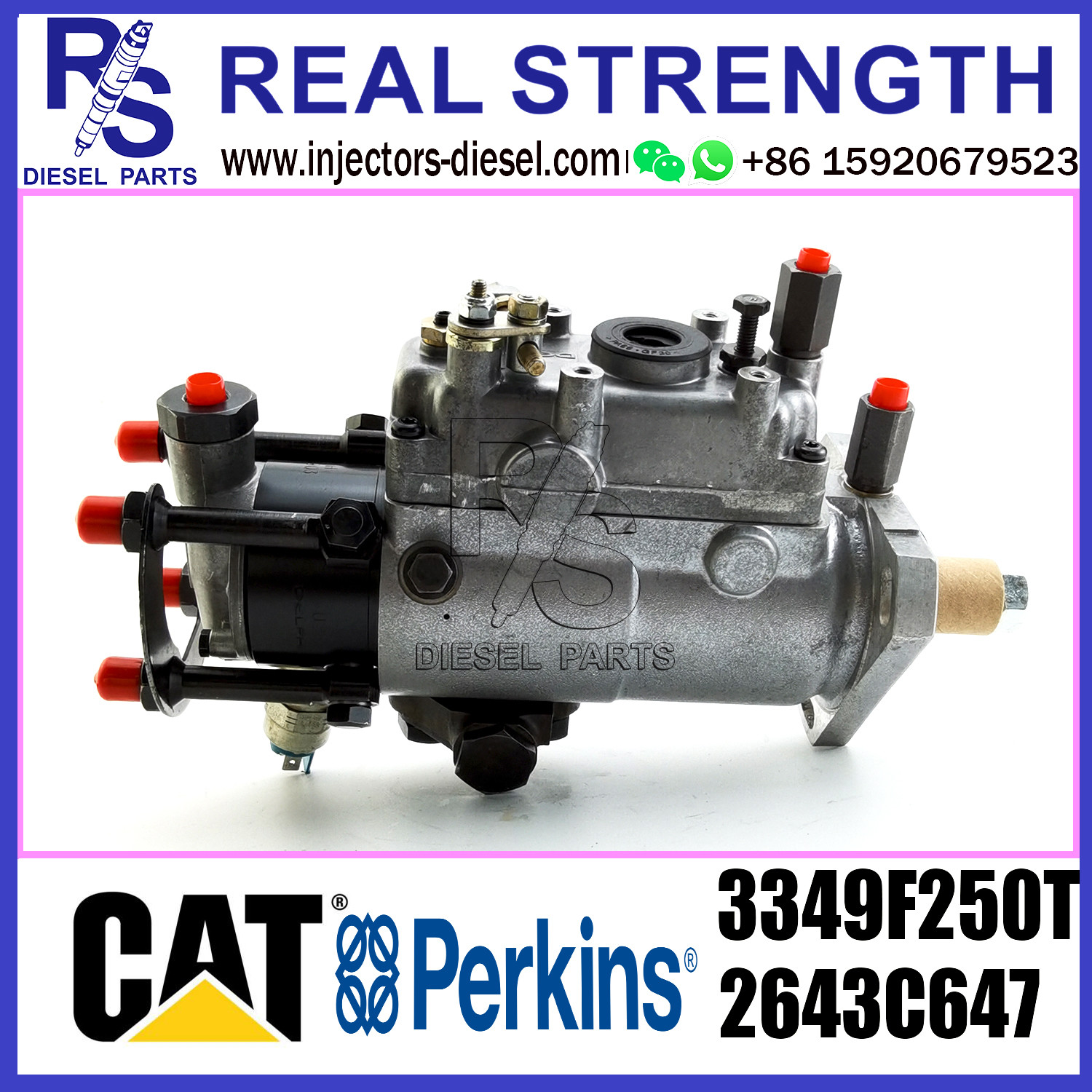 4 Cylinder Diesel Fuel Injection Pump 2643C647 3349F250T 3349F251T For Perkins 1004TG2 GENSET T2326