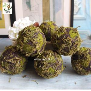 Quality UVG arts and crafts artificial moss ball fake garden stone for wedding event decoration GRS043 wholesale