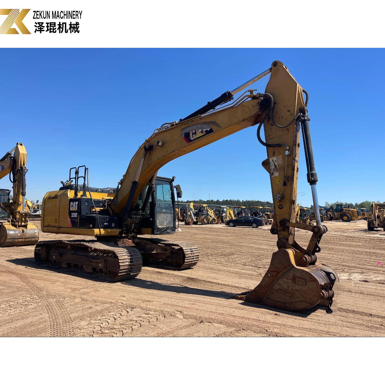 0.81M3 Used CAT 320 Excavator 20t CATERPILLAR C6.6 ACERT Engine