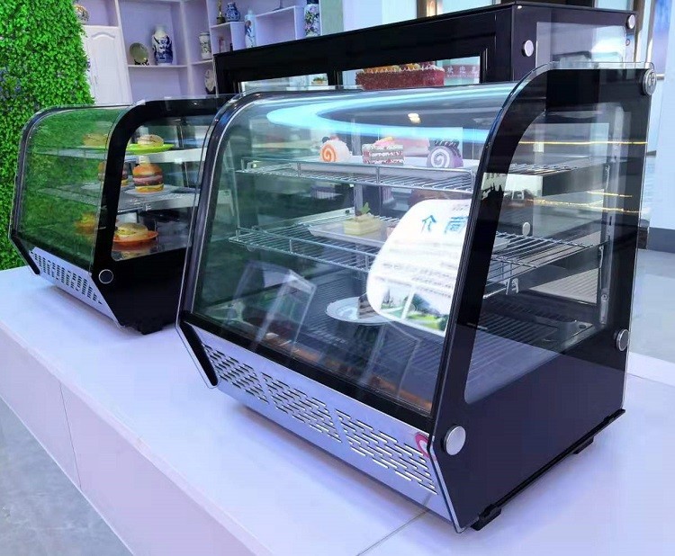 Desktop Stainless Steel Hot Food Display Cabinet For hamburger dessert