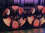 P3.91mm P7.82mm LED Transparent Display 1 Meter Diameter Cabinet