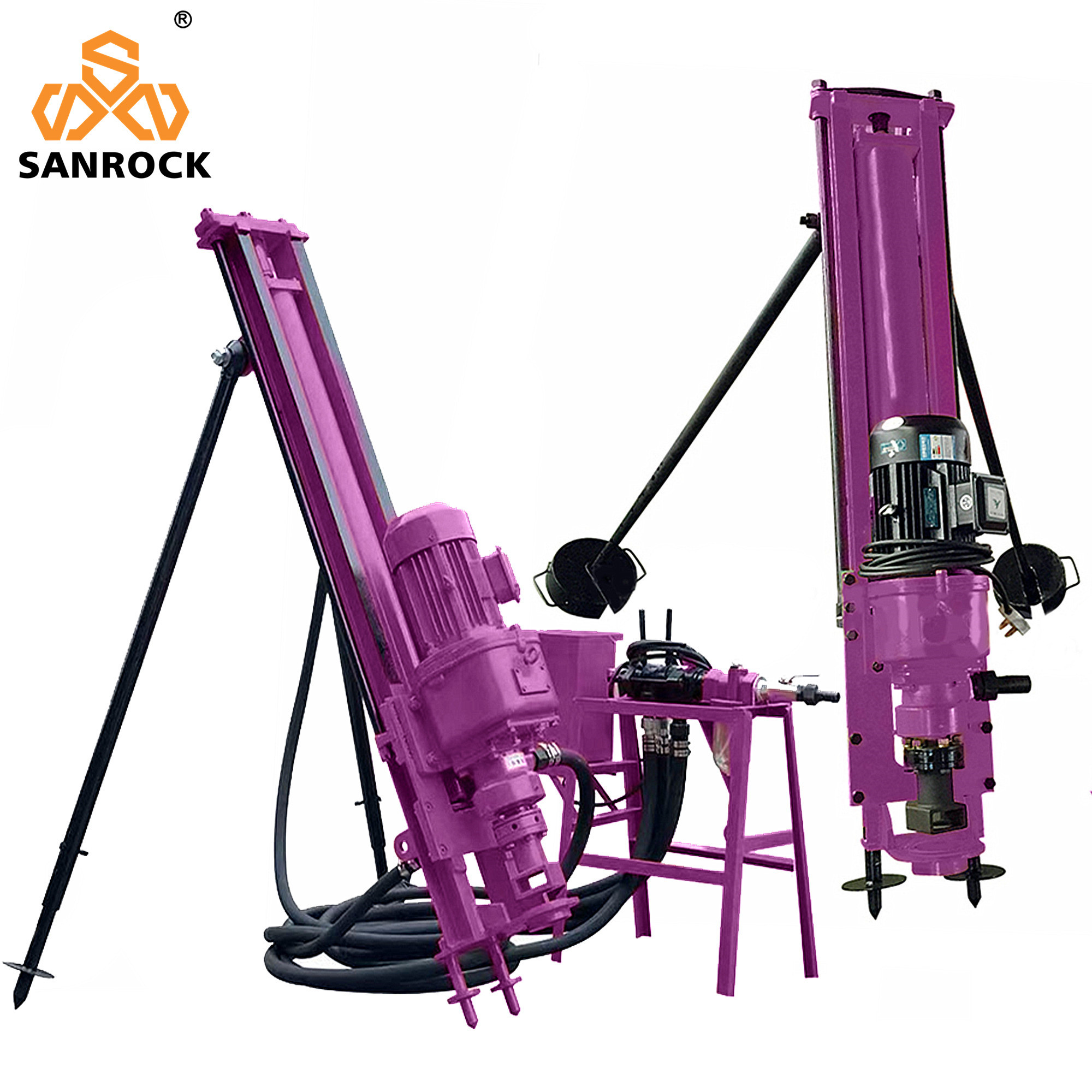 Portable Drilling Machine Rock Drilling Rig Horizontal Directional Borehole Mining Equipment