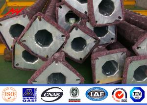 Quality Single Arm 3mm Galvanized Steel Poles , Anti - Corrosion Outdoor Light Pole wholesale