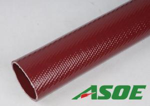 Quality 4” ×50ft Heavy Duty Concrete Placement PU Layflat Hose Through the Weave Abrasion Resistant wholesale