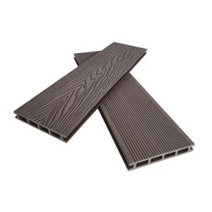 Quality Exterior Durable WPC 3D Embossed Decking For Patio Fire Retardant wholesale