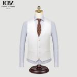 Men's Suit Vest in Solid Color for Autumn Workwear Groomsmen's Group Brother's