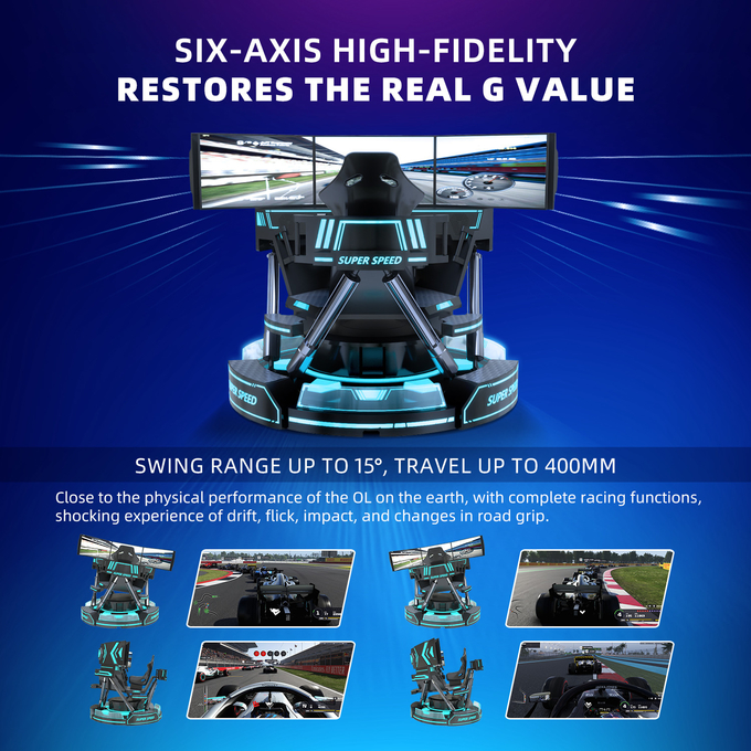 Coin Operated VR Racing Simulator Virtual Reality Space Speed Racing Game Machine