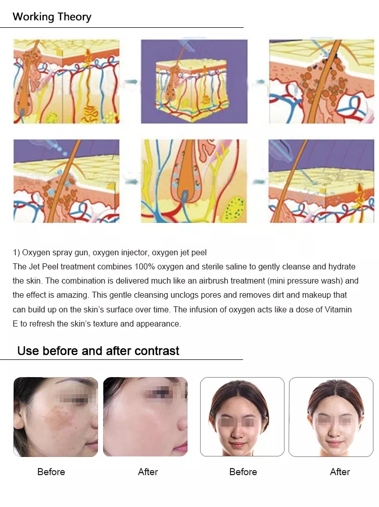 8 In 1 Multifunction Facial Beauty Machine Hydro Dermabrasion Microdermabrasion Skin Care