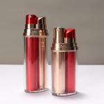 Airless Bottle Plastic Lotion Pump Double Tube Vacuum Pump Bottle Cosmetic