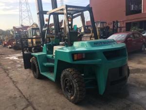 Quality Mitsubishi FD70 Used Forklift Equipment , Used Counterbalance Forklift 7 Ton wholesale