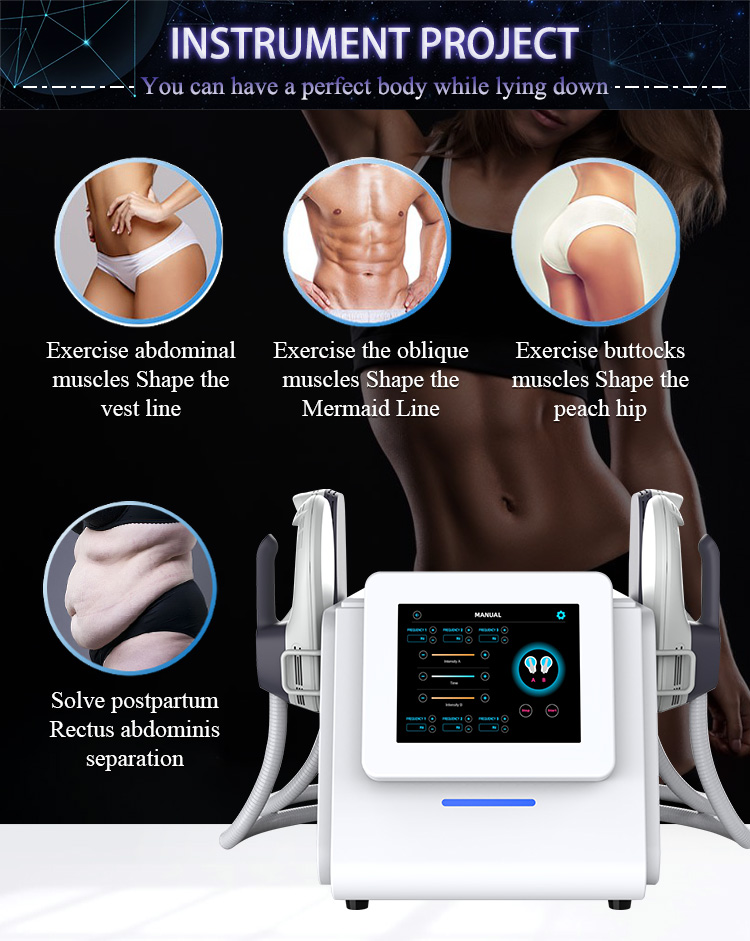 Portable EMS Electro Stimulator Muscular Machine Air Cooling System