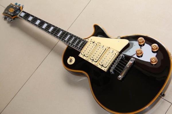 One Piece Neck In Black LP 3 Pickups Ace Frehley Budokan Vintage LP Electric