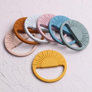 Quality Cute Shape Food Grade Silicone Baby Teether BPA Free Silicone Teether 9*9*0.7cm wholesale