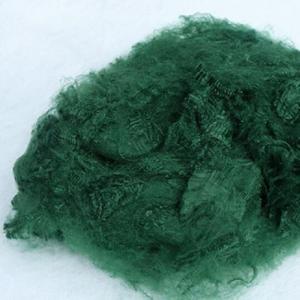 Quality 7D Fineness Polypropylene Staple Fiber Green Synthetic Staple Fibres wholesale