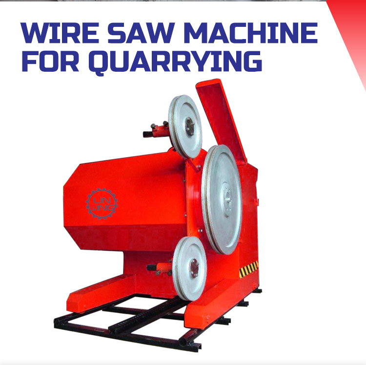 Small Diamond Saw Rope Machine Stone Wire Cutting Rock Cutting Wire Saw Machine Red