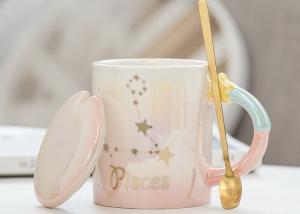 Quality Zodiac 330ml 9.5cmx8cm Custom Ceramic Coffee Mugs wholesale