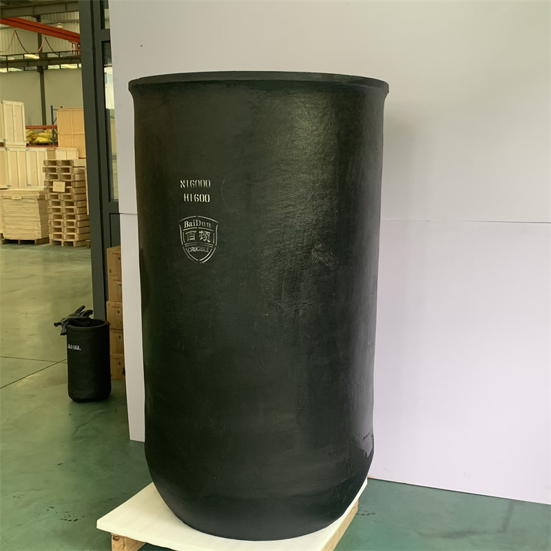 High Temp SiC Graphite Crucible 1600°C Metal Melting - 10" Dia Thermal Shock Resistant