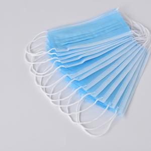 Quality Anti Viral Disposable Breathing Mask , Blue Earloop Medical Masks wholesale