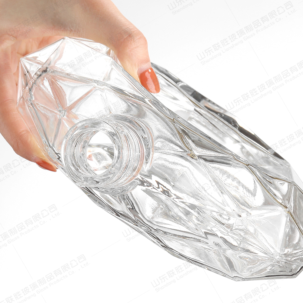 Vodka Bottle Carrier for Christmas Decor Matte White Sparkling Wine Bottle Holder