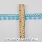 Machine producing OEM wholesale beautiful fabric drapery trimmings beaded pom