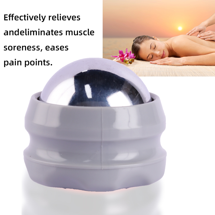 Freezing Hot Cold Ice Massage Roller Ball With Black Red White Oragne Base