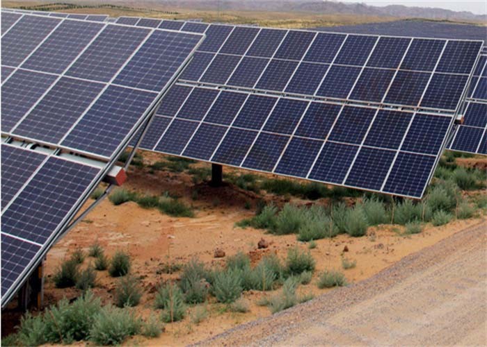 10 KW Single Axis Solar Tracking System Solar PV Tracker For Solar Panel Mounting