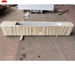 Quality Elegant Living Room Furniture Natural Marble TV Table Stand Set with White Wooden Veins wholesale